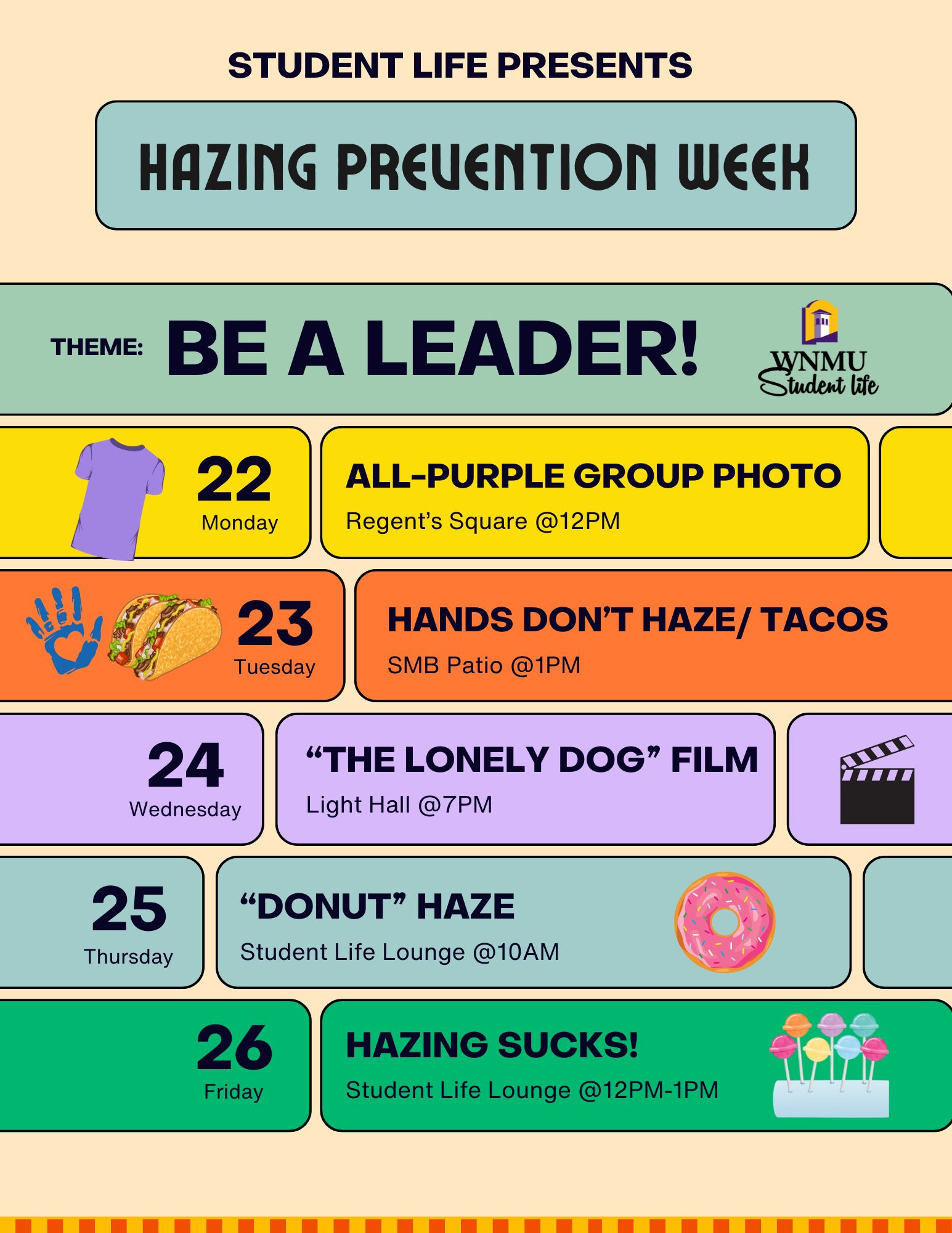 Hazing Prevention Week
